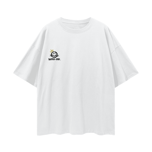 Bear Graffiti Streetwear Loose Drop Shoulder T-Shirt