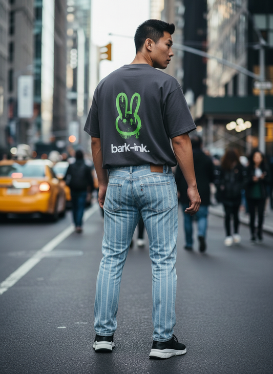 Graffiti Streetwear Loose Drop Shoulder T-Shirt