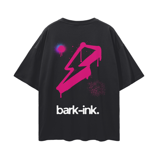 Lightning Graffiti Loose Drop Shoulder T-Shirt