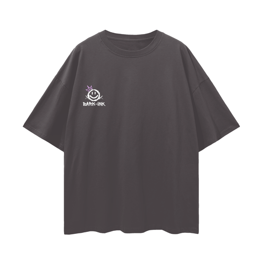 Bunny Graffiti Streetwear Loose Drop Shoulder T-Shirt