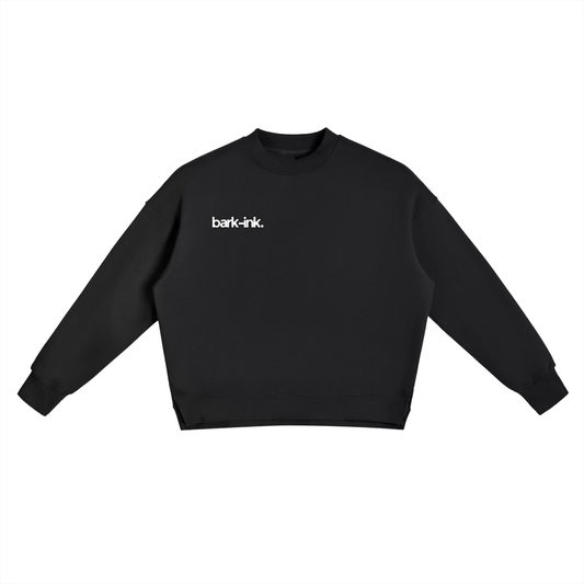 Graffiti Fleece Side Slit Crewneck Sweatshirt