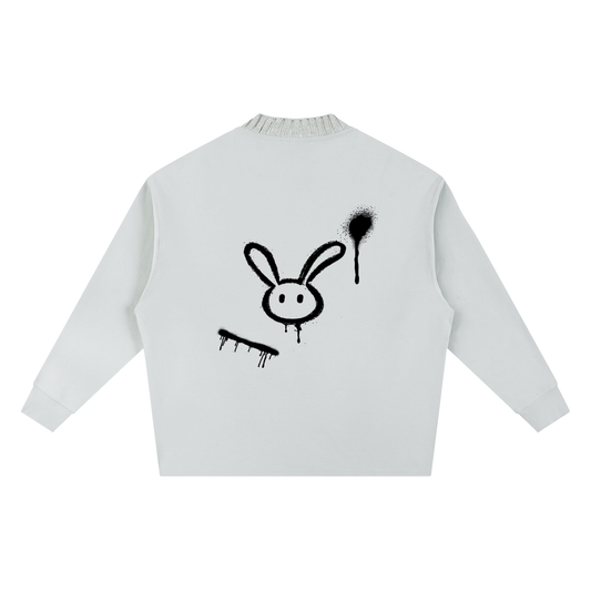 Knitted Round Neck Oversize Sweatshirt