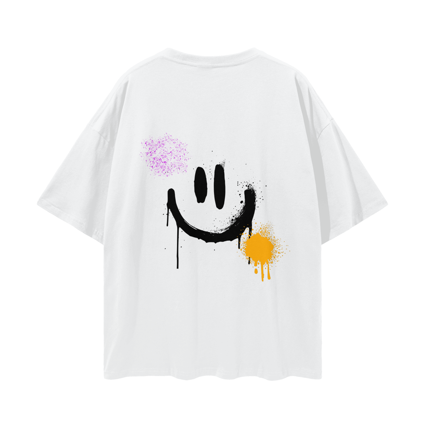 Graffiti Streetwear Loose Drop Shoulder T-Shirt