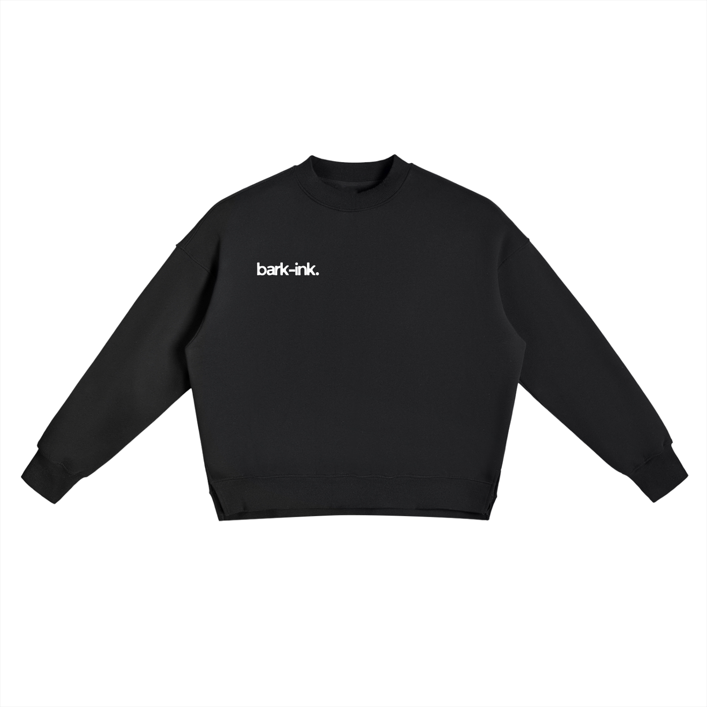 Graffiti Fleece Side Slit Crewneck Sweatshirt