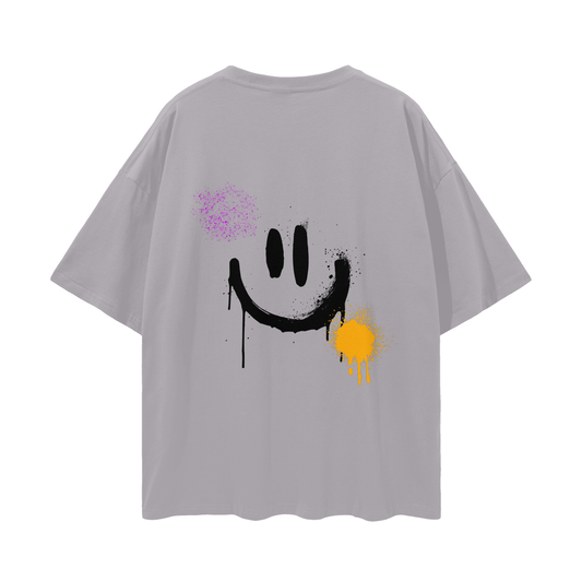 Graffiti Streetwear Loose Drop Shoulder T-Shirt