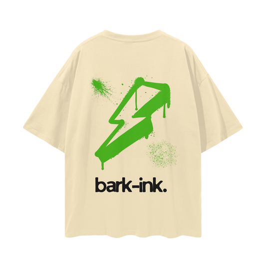 Lightening Graffiti Streetwear Loose Drop Shoulder T-Shirt