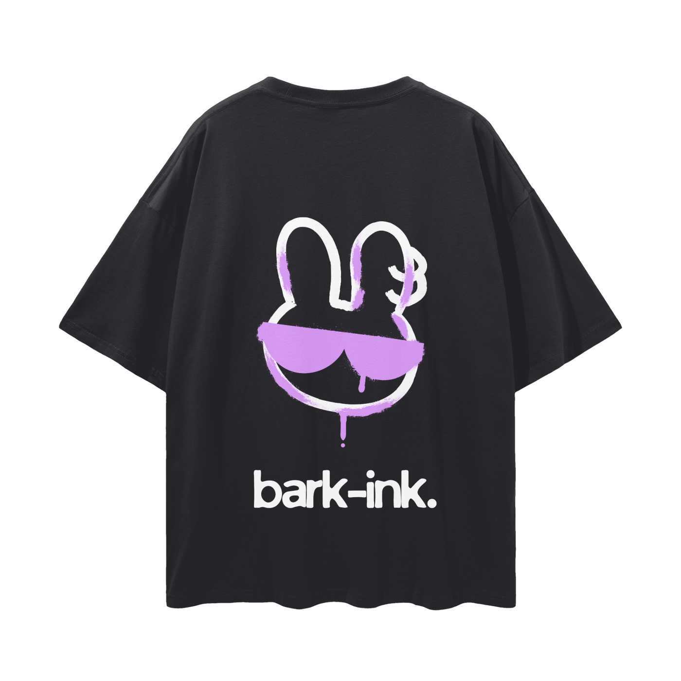 Bunny Graffiti Streetwear Loose Drop Shoulder T-Shirt