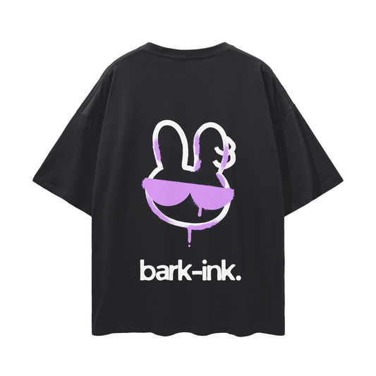 Bunny Graffiti Streetwear Loose Drop Shoulder T-Shirt
