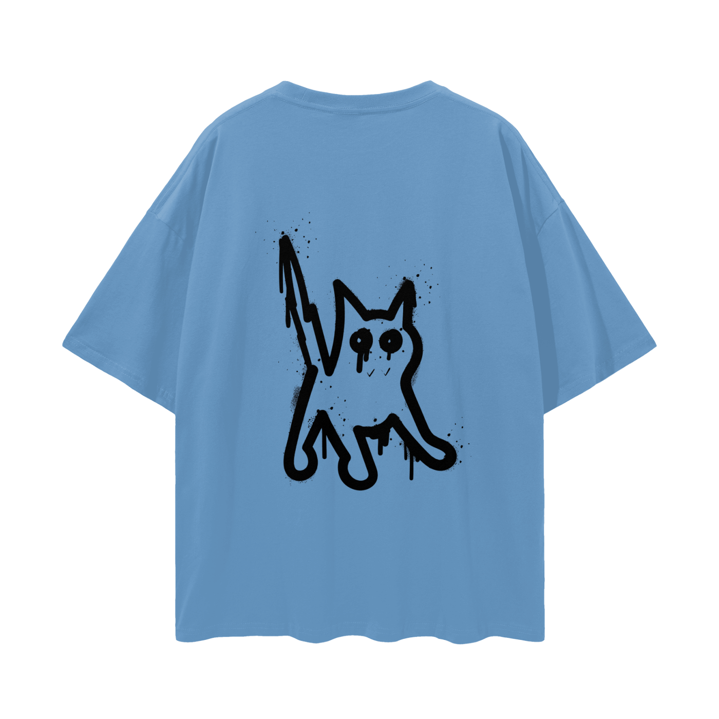 Graffiti Streetwear Loose Drop Shoulder T-Shirt