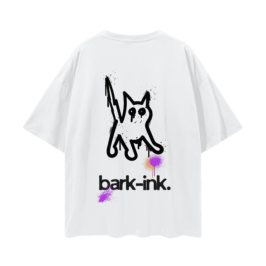 Limited Edition Cat Graffiti Streetwear Loose Drop Shoulder T-Shirt