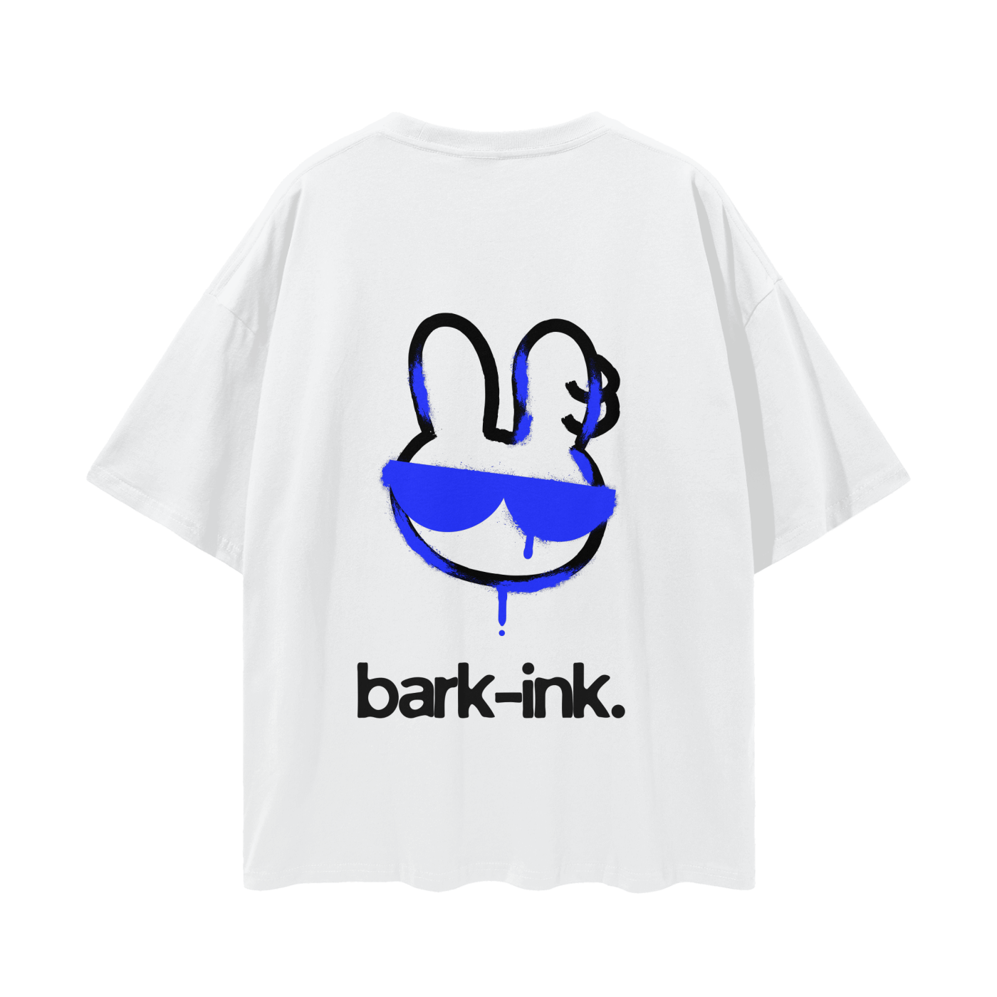 Bunny Graffiti Streetwear Loose Drop Shoulder T-Shirt