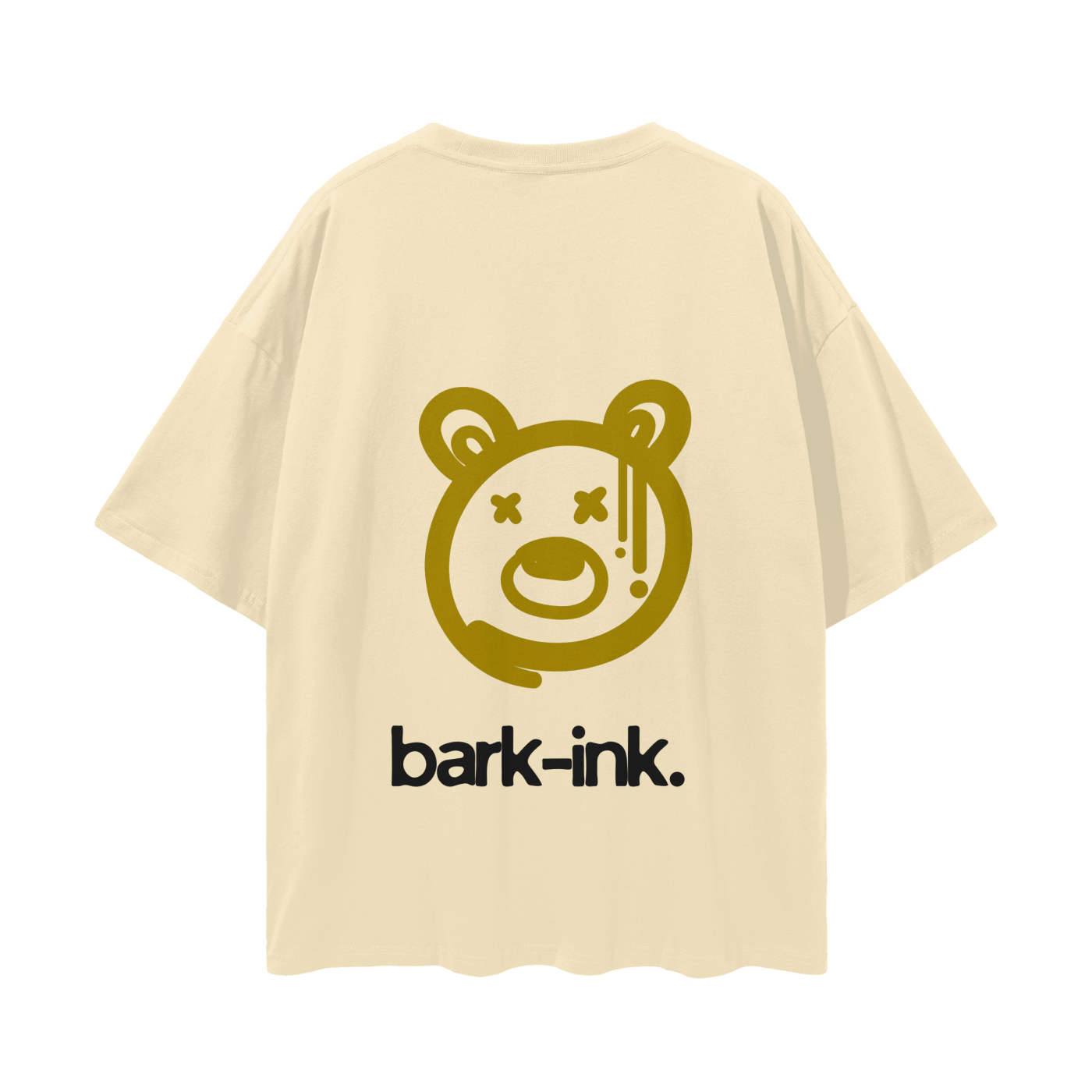 Bear Graffiti Streetwear Loose Drop Shoulder T-Shirt