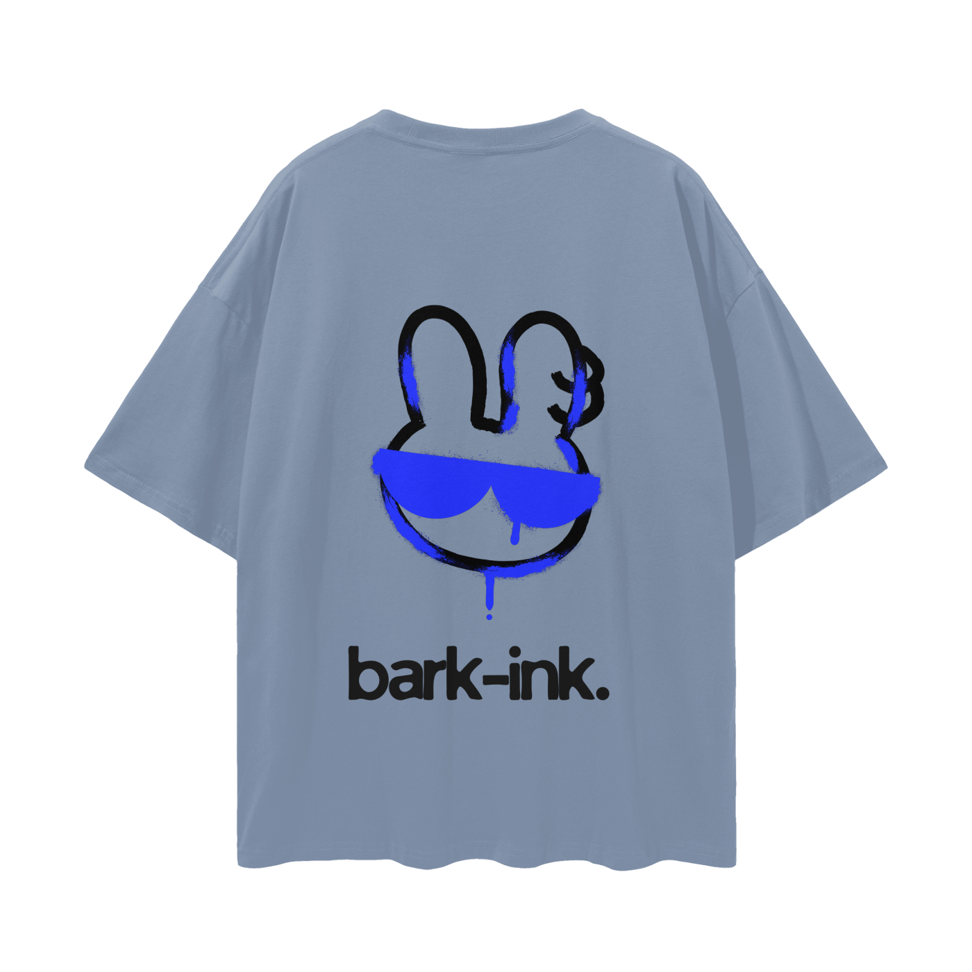 Bunny Graffiti Streetwear Loose Drop Shoulder T-Shirt