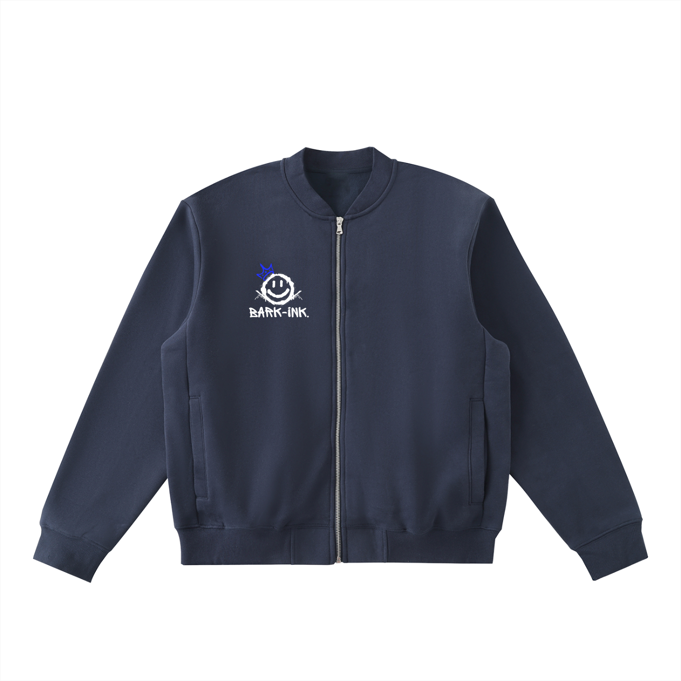 에센셜 지퍼업 플리스 바시티 재킷