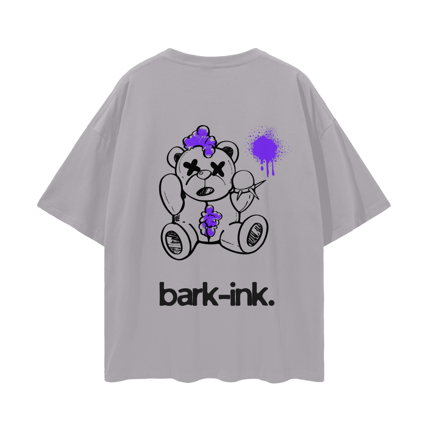 Bear Streetwear Loose Drop Shoulder T-Shirt