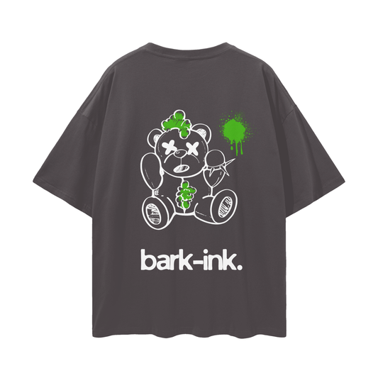 Green Bear Streetwear Loose Drop Shoulder T-Shirt