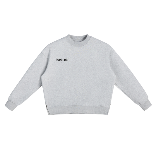 Fleece Side Slit Crewneck Sweatshirt