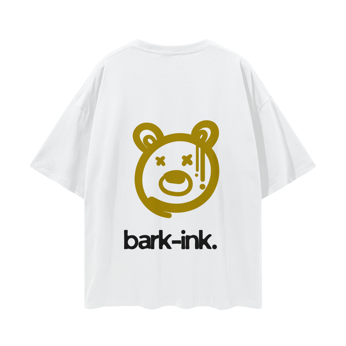 Bear Graffiti Streetwear Loose Drop Shoulder T-Shirt