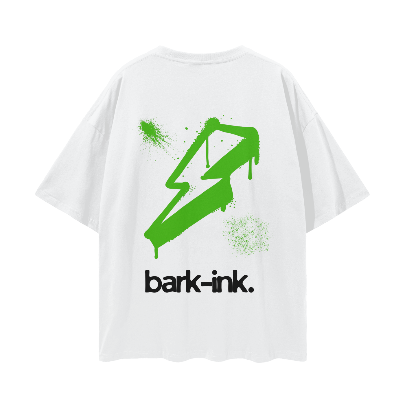 Lightening Graffiti Streetwear Loose Drop Shoulder T-Shirt