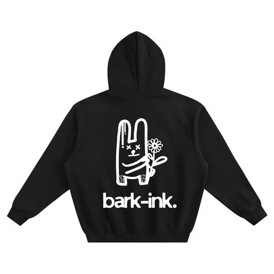 Bunny Graffiti Fleeced Boxy Hoodie