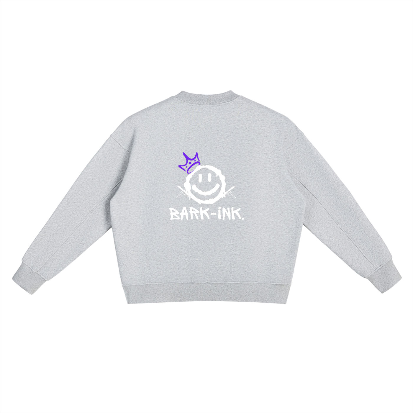 Graffiti Fleece Side Slit Crewneck Sweatshirt