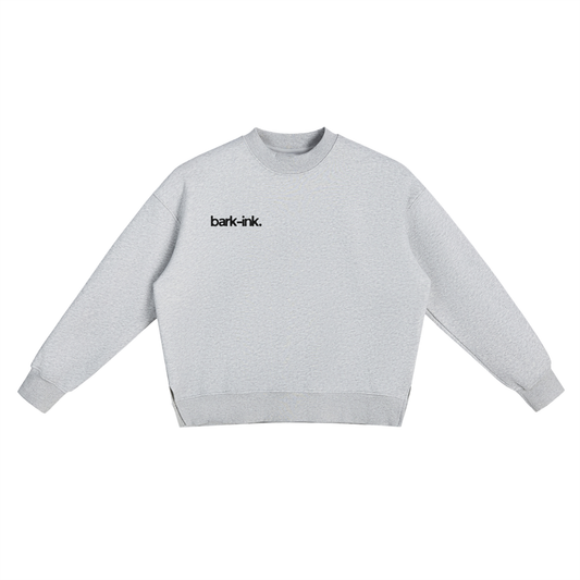 Bear Fleece Side Slit Crewneck Sweatshirt