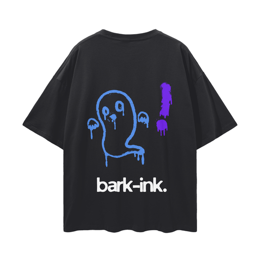 Ghost Graffiti Streetwear Loose Drop Shoulder T-Shirt