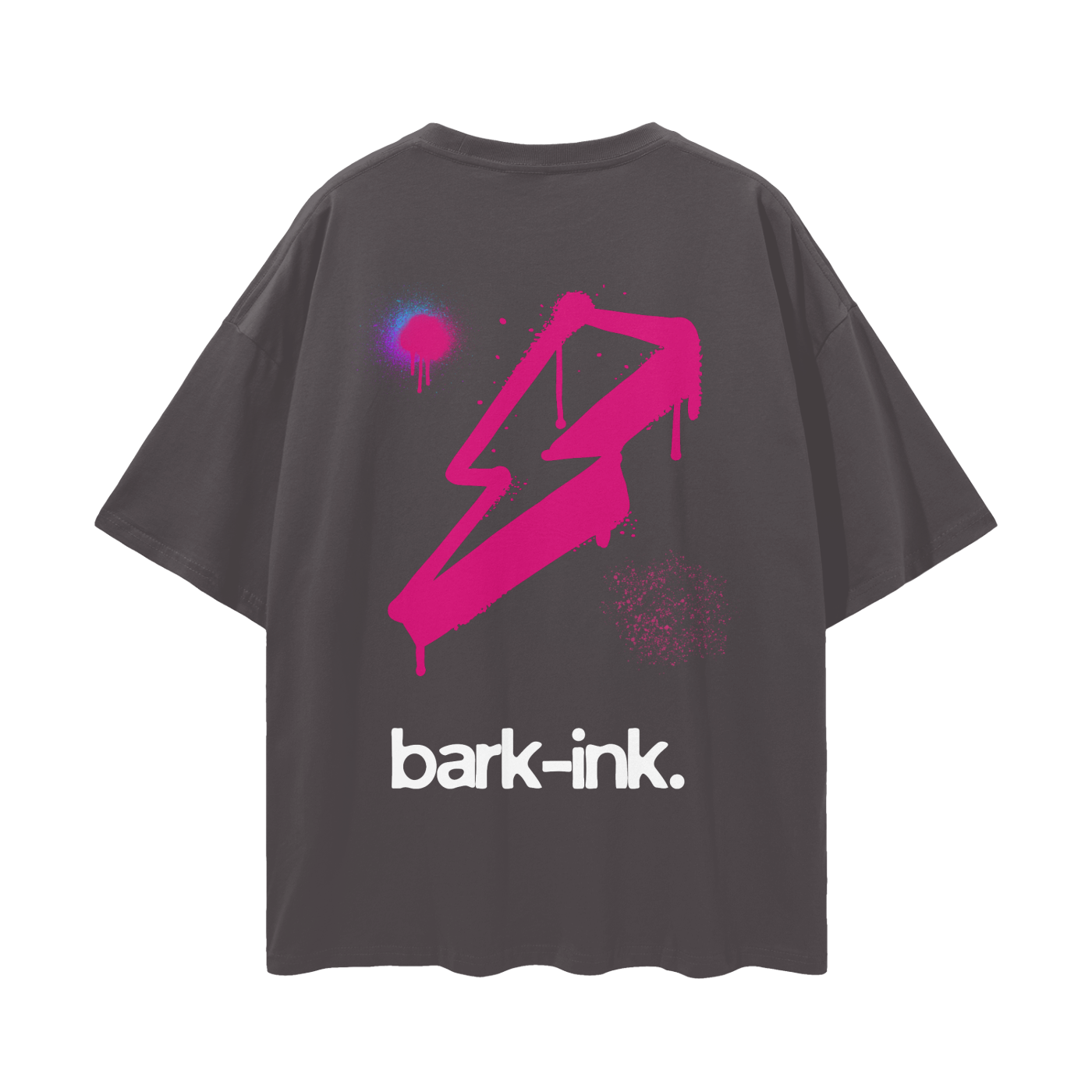 Lightning Graffiti Loose Drop Shoulder T-Shirt