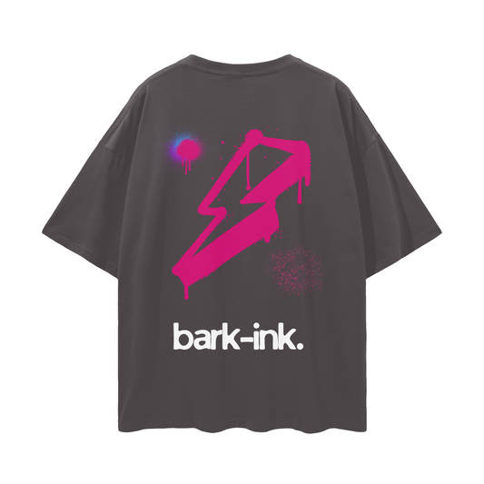 Lightning Graffiti Loose Drop Shoulder T-Shirt