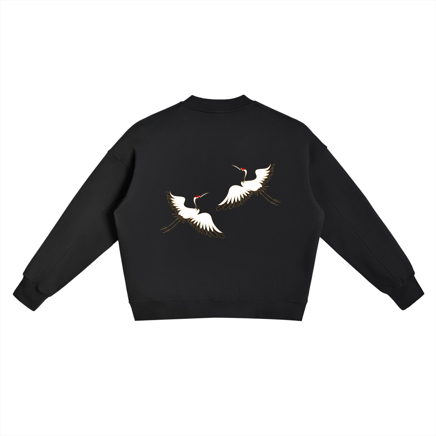 Crane Fleece Side Slit Crewneck Sweatshirt