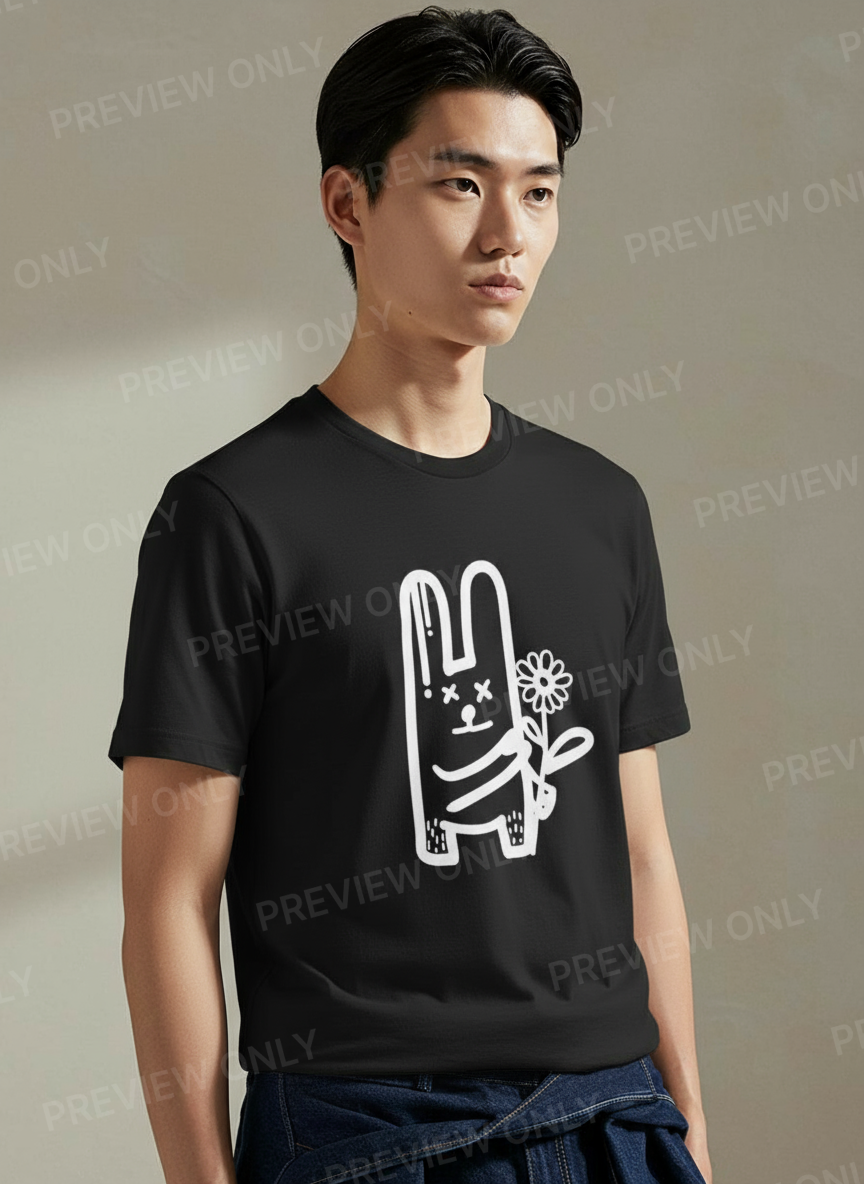 Graffiti Bunny Graffiti Essential Cotton T-Shirt